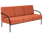 SPA 3 černý lak, látka SUE S 1447 - látka lososová